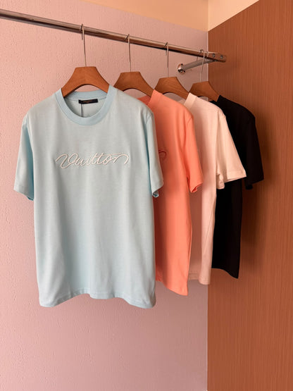 Louis Vuitton T-Shirt - Pink, Black, Light Blue, Orange
