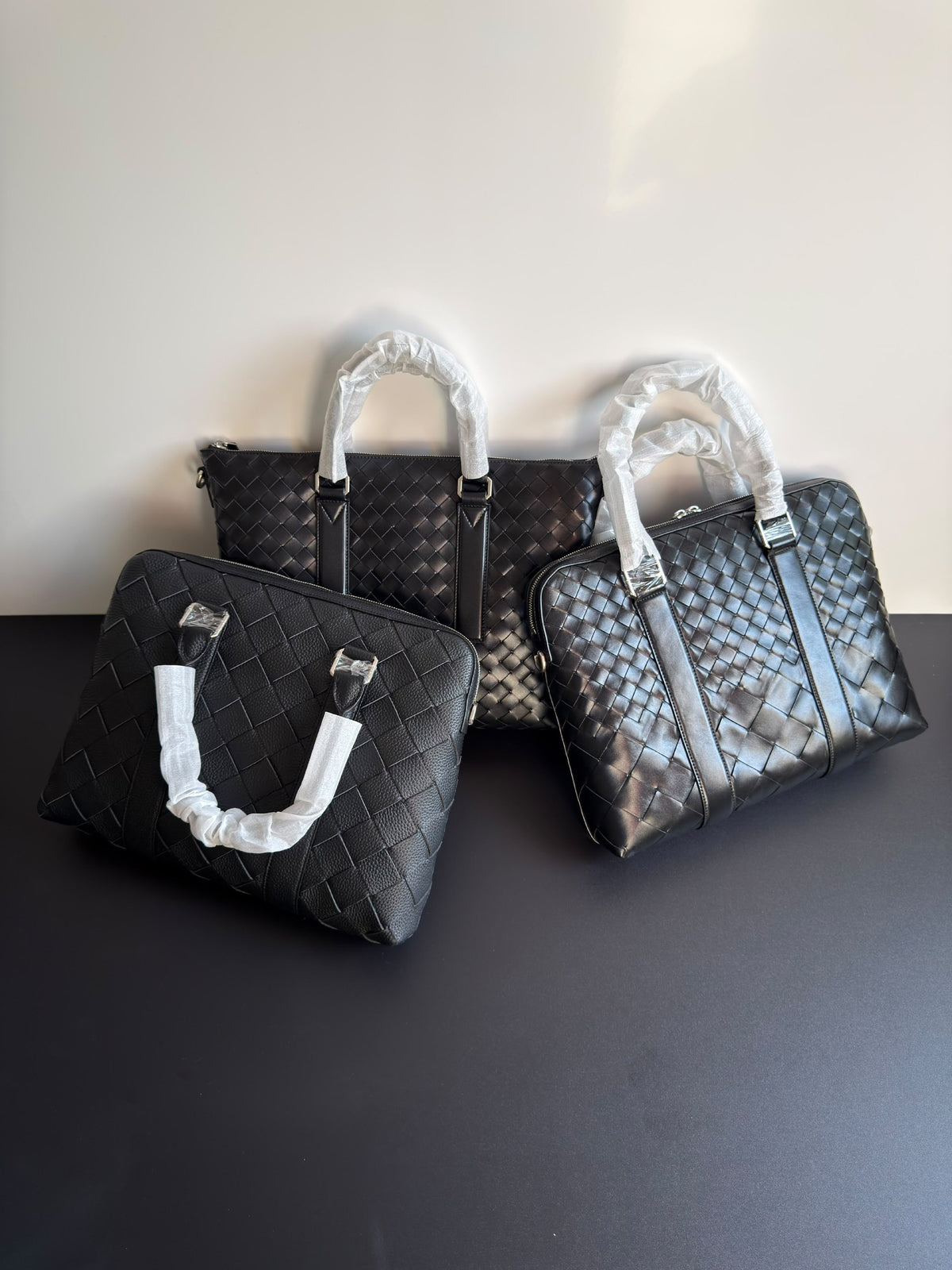 Bottega Veneta Tote Bag Soft Intrecciato - Black