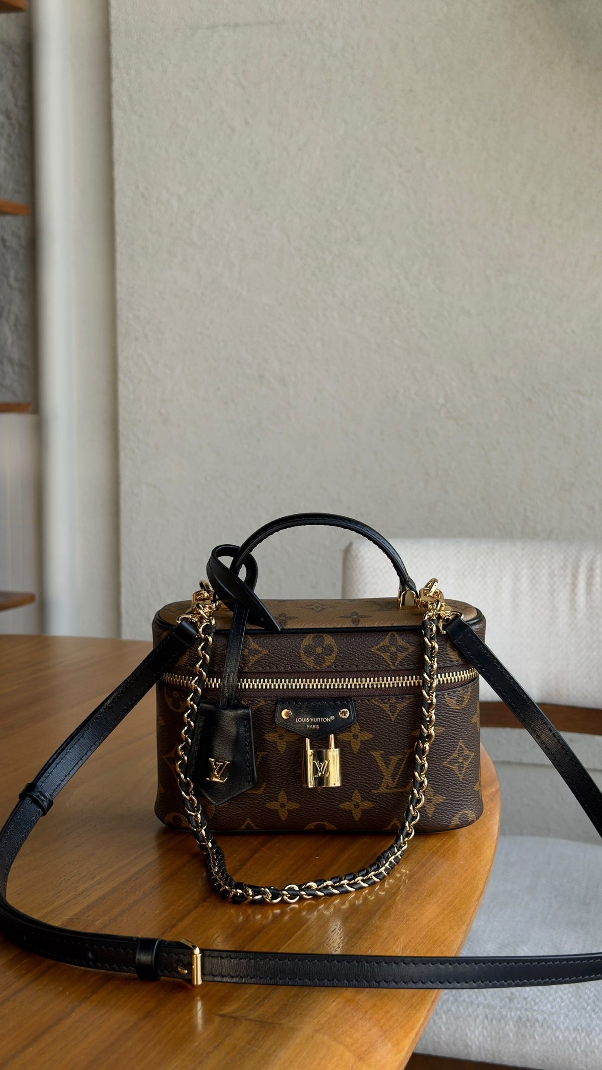 Louis Vuitton Vanity Chain Pouch - Brown Monogram