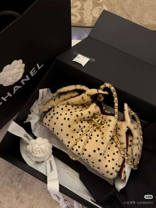Chanel Chain-Handle Shoulder Bag - Leopard Leopard Print