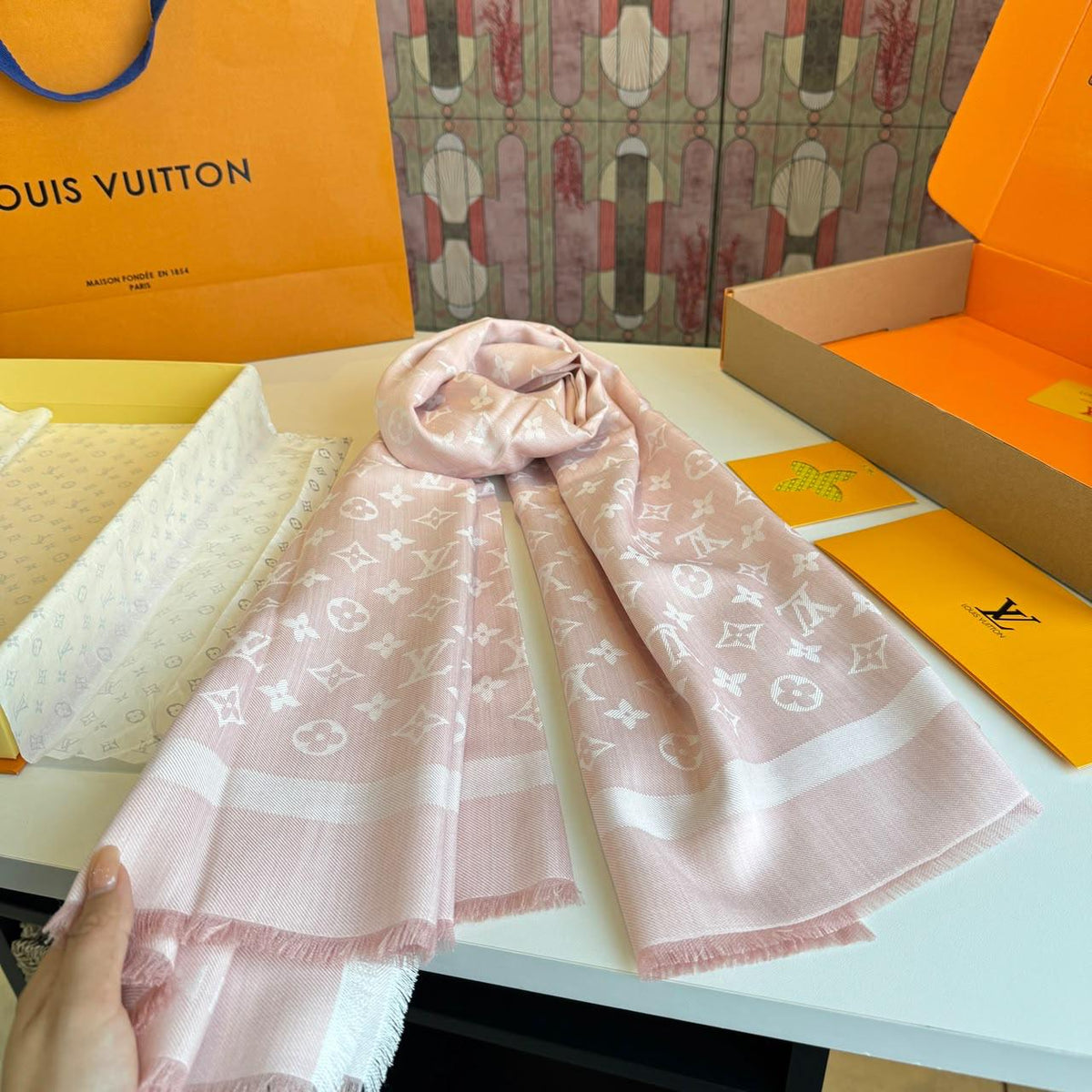 Louis Vuitton Scarf - Pink Monogram
