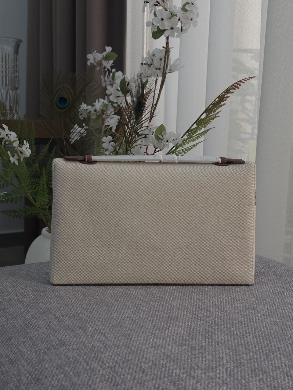 Loro Piana Clutch Zip Pouch - Beige