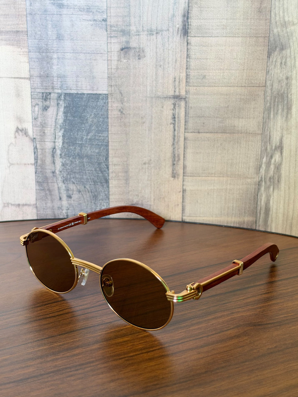 Cartier Round Double-Bridge Sunglasses - 