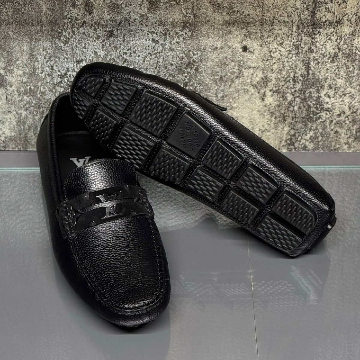 Louis Vuitton Loafers - Black Monogram