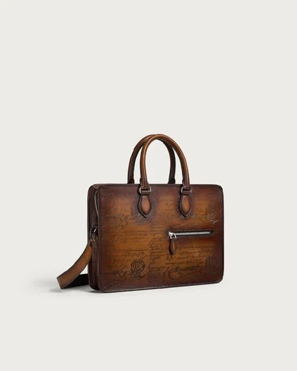 Berluti Plain-Back Briefcase - Brown