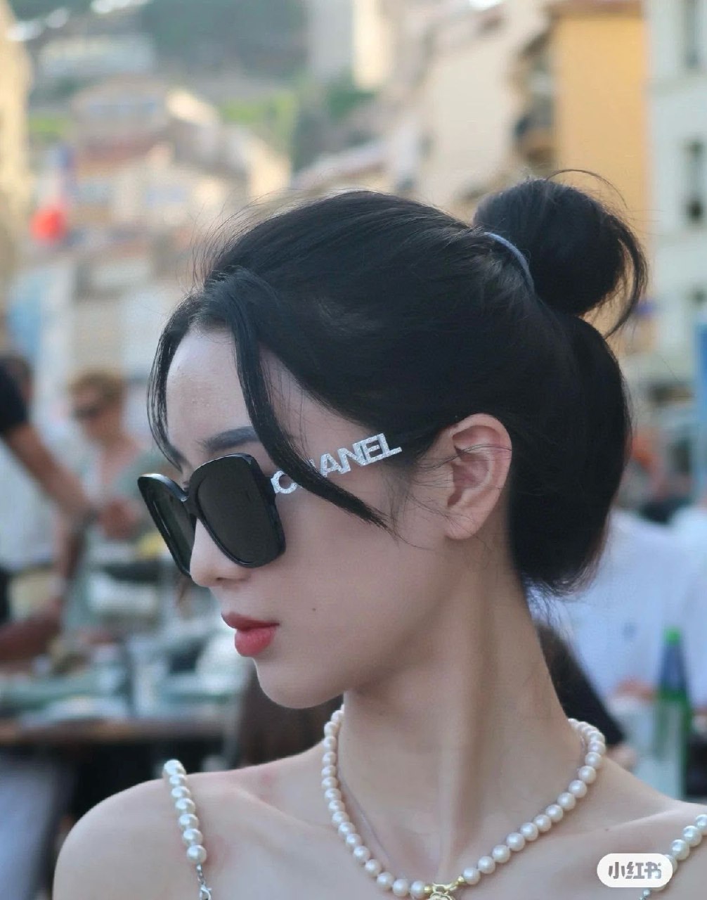 Chanel Sunglasses - Black & Dark with White Logo