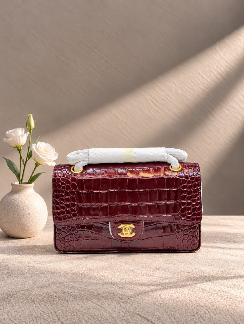Chanel Handbag - Burgundy Embossed
