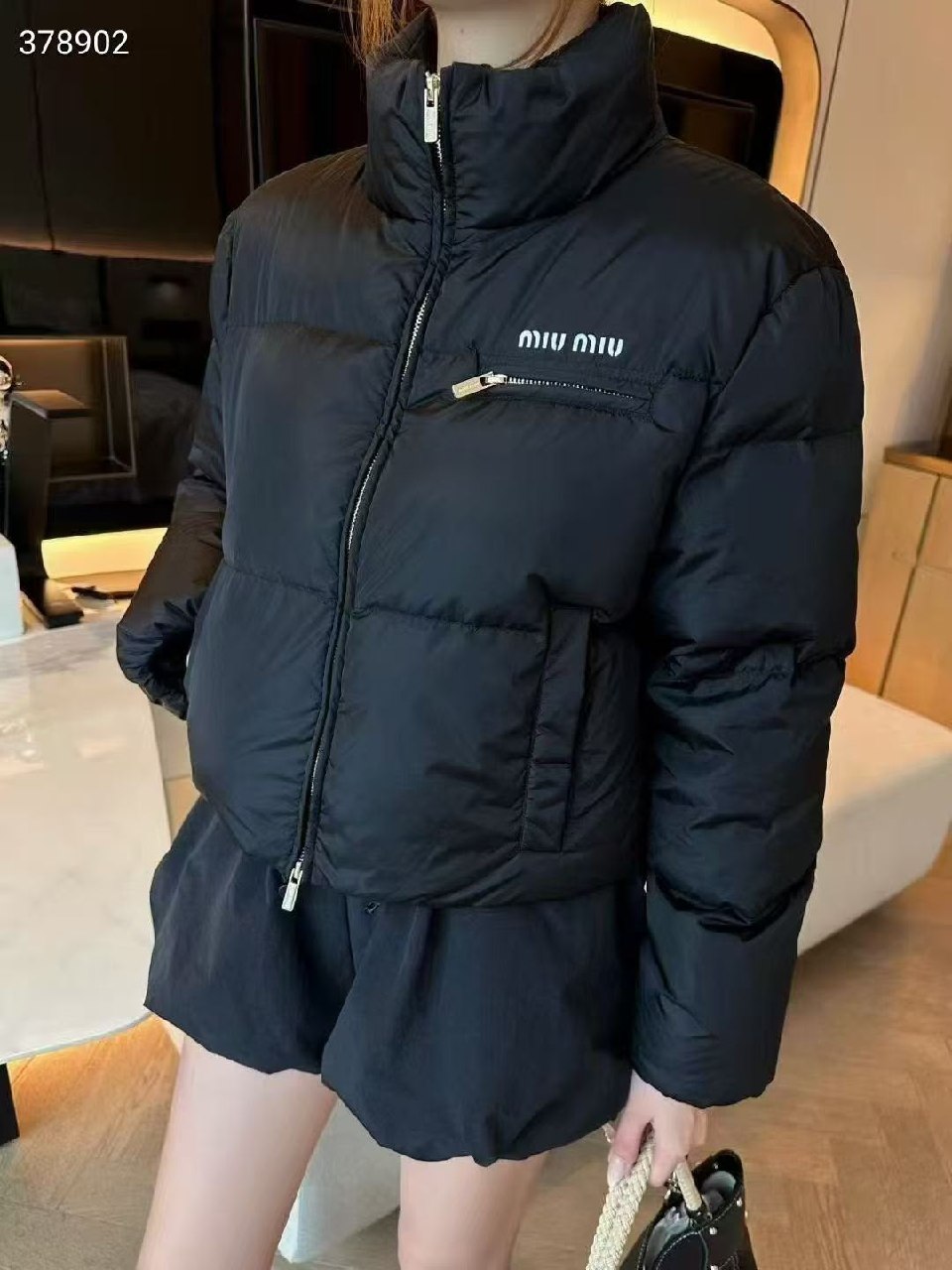Miu Miu Puffer Jacket - Black