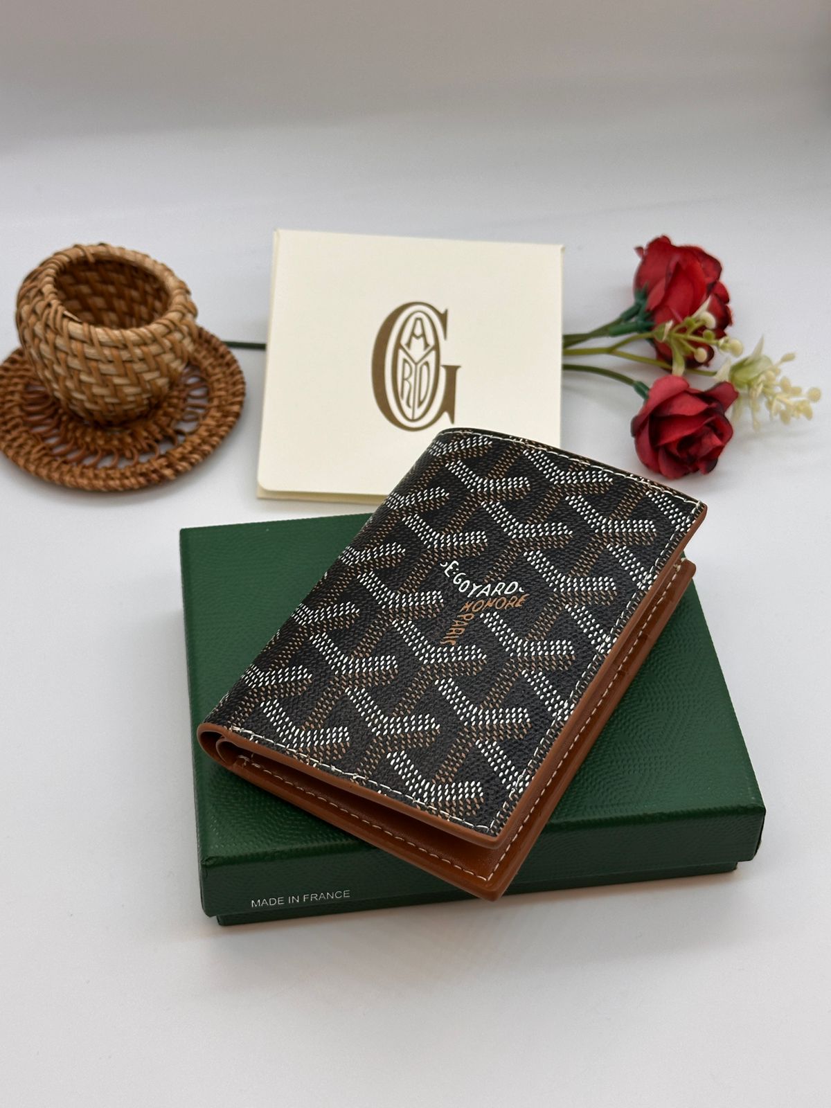 Goyard Wallet - Brown & Tan