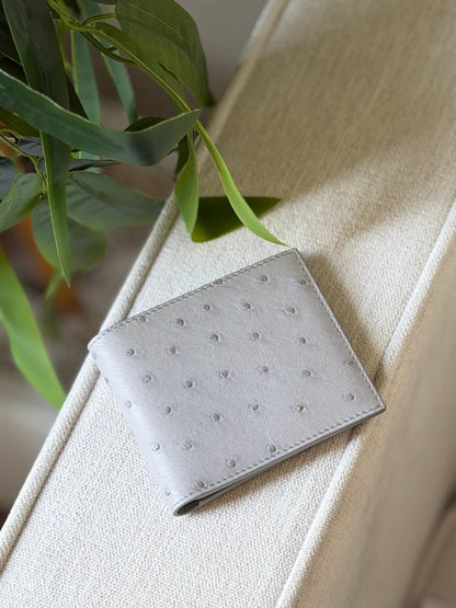 Bottega Veneta Bifold Wallet - Grey Embossed