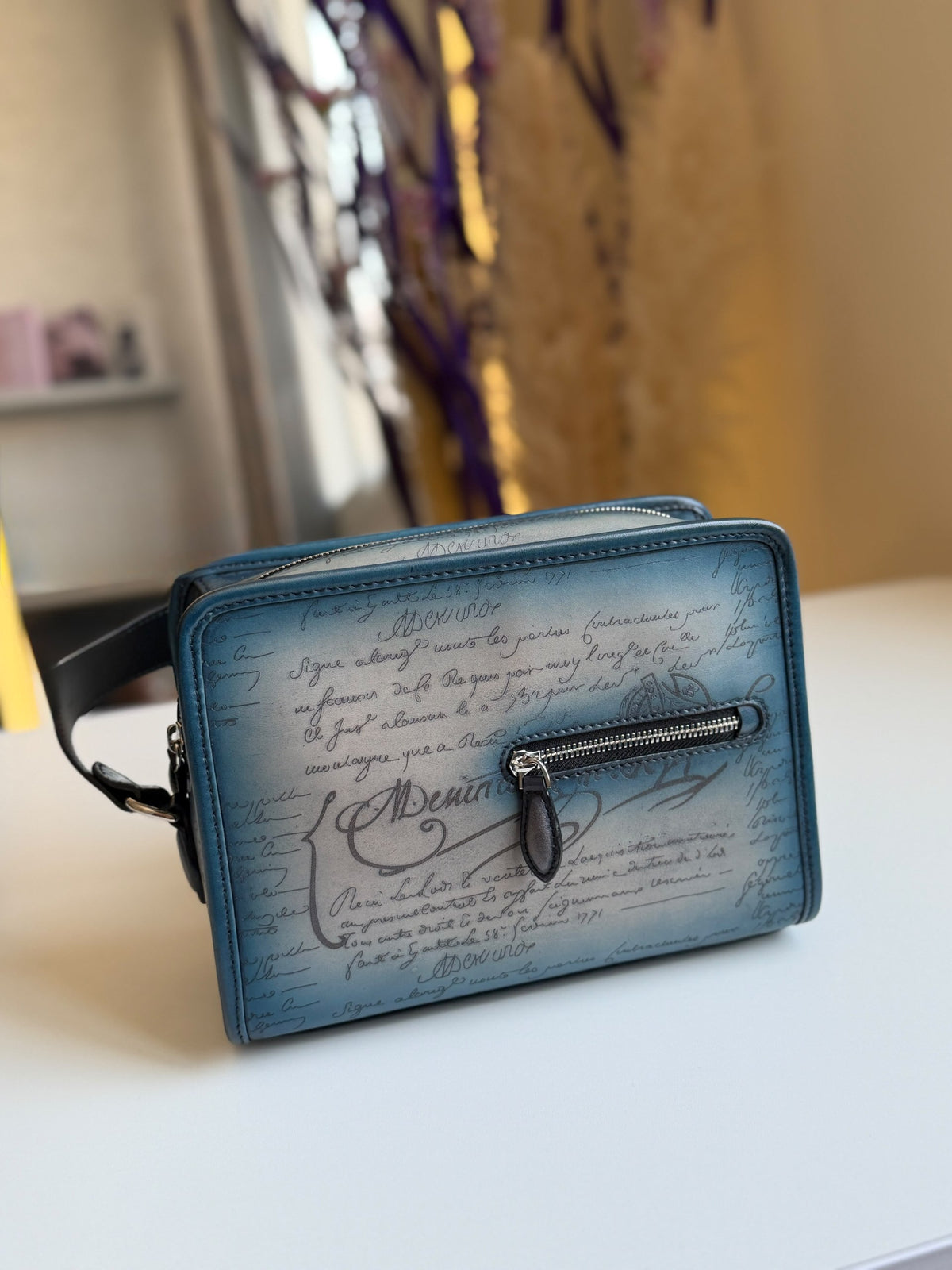 Berluti Crossbody Bag - Blue, Brown