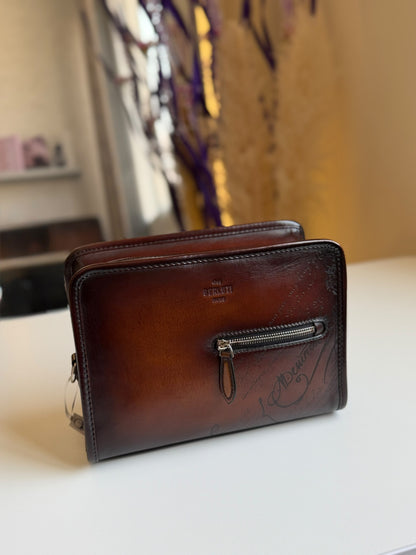 Berluti Crossbody Bag - Blue, Brown