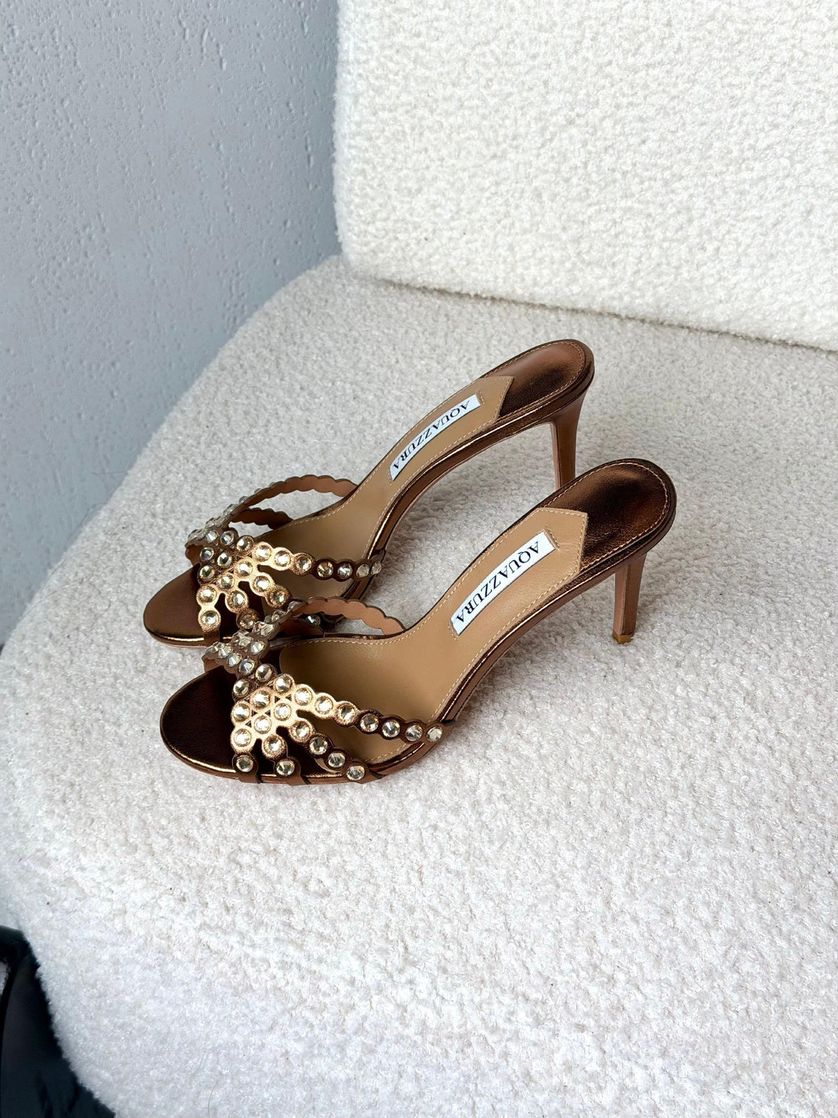 Aquazzura Mule Heels - Brown