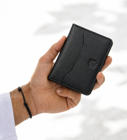 Louis Hilano Card Holder - Black Embossed