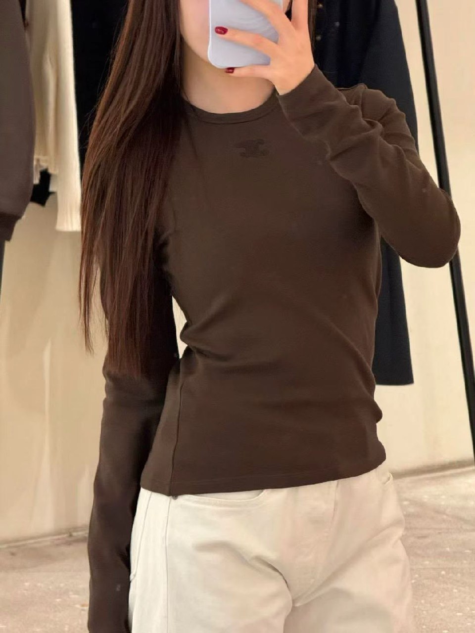 Chanel Sweatshirt - Brown, White
