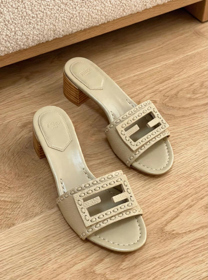 Fendi Heels - Beige