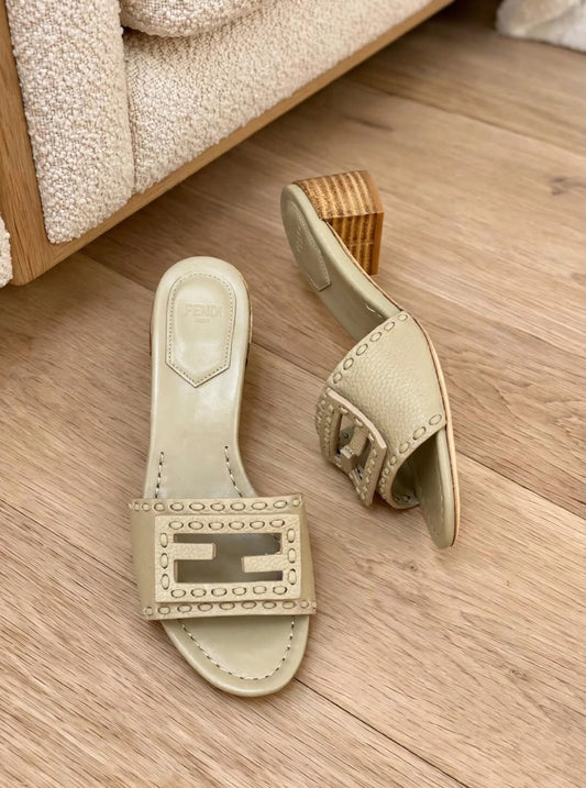 Fendi Heels - Beige