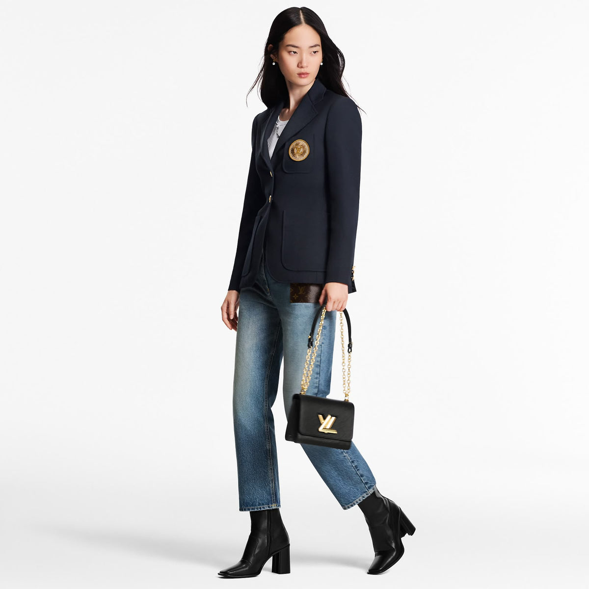 Louis Vuitton Wide-Leg Jeans Pants - Blue Monogram