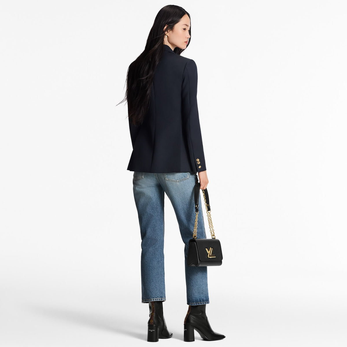 Louis Vuitton Wide-Leg Jeans Pants - Blue Monogram