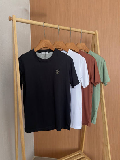 Brunello Cucinelli T-Shirt - Black, Green, White, Brown
