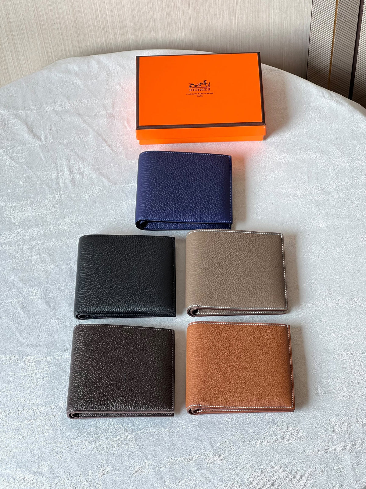 Hermès Wallet - Navy, Beige, Brown, Black