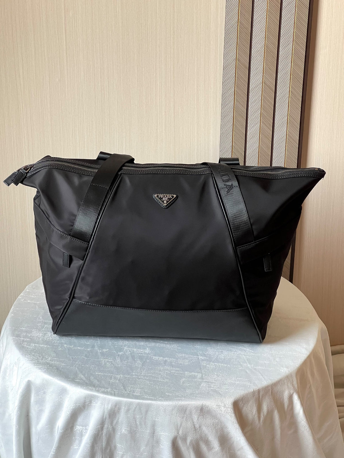 Prada Travel Bag Trapezoid - Black