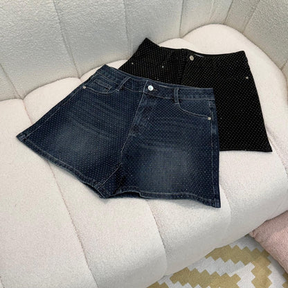 Alexander Wang Studded Shorts - Navy, Black