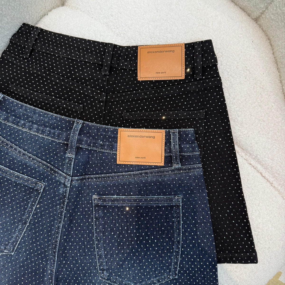 Alexander Wang Studded Shorts - Navy, Black