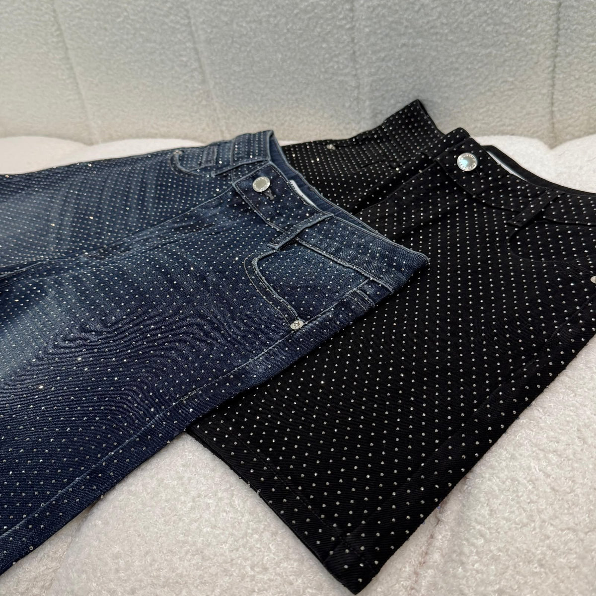 Alexander Wang Studded Shorts - Navy, Black