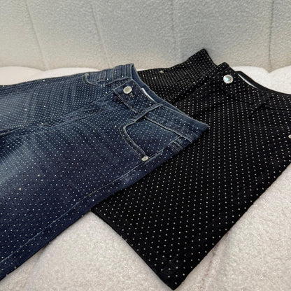 Alexander Wang Studded Shorts - Navy, Black