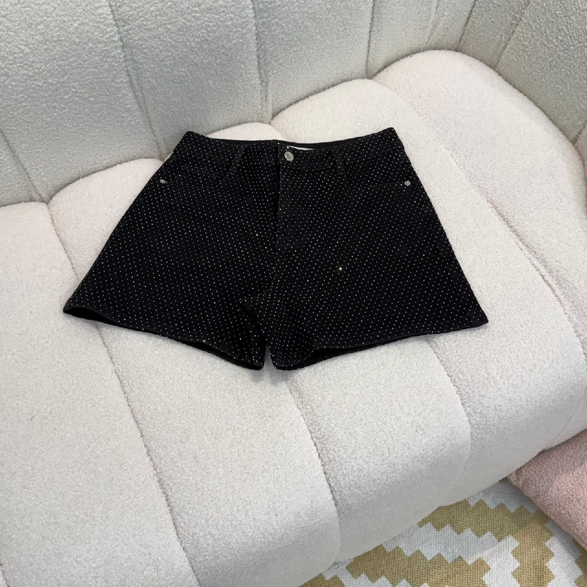 Alexander Wang Studded Shorts - Navy, Black