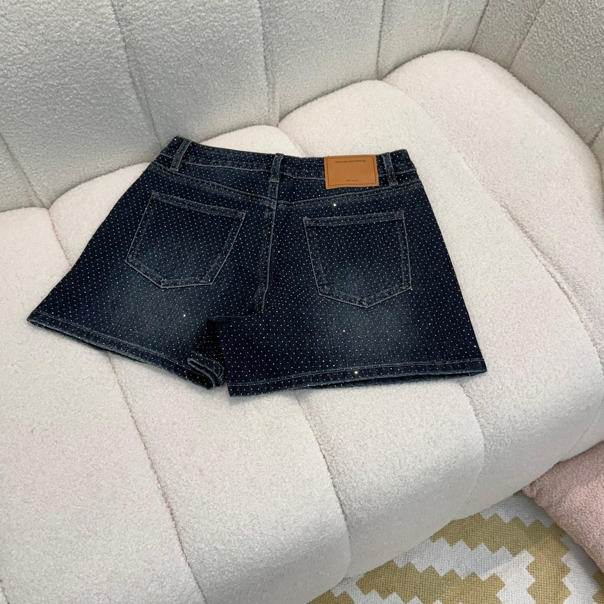 Alexander Wang Studded Shorts - Navy, Black