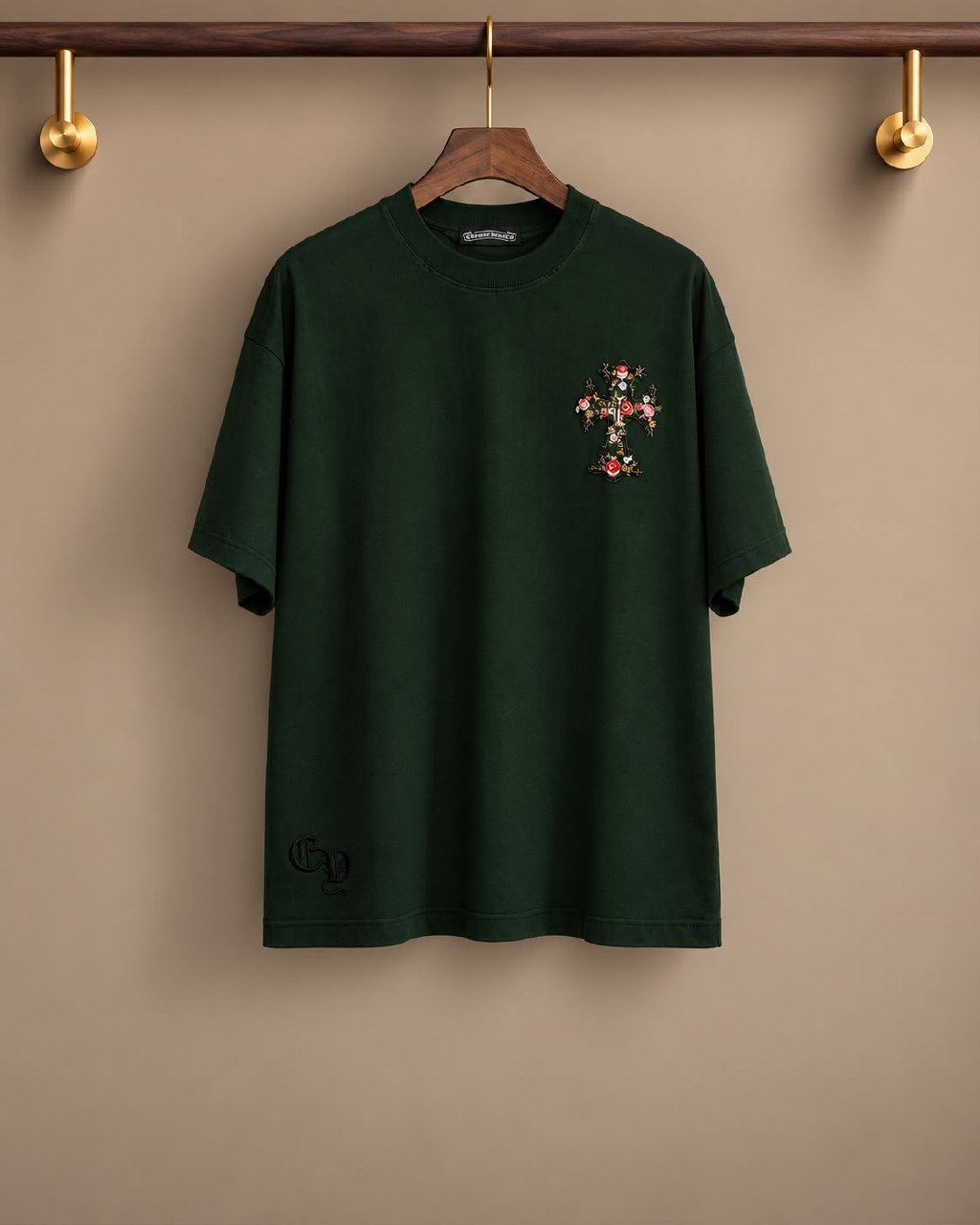 Chrome Hearts T-Shirt - Green Monogram