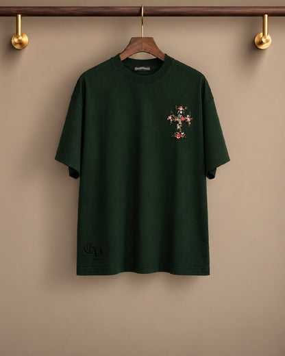 Chrome Hearts T-Shirt - Green Monogram