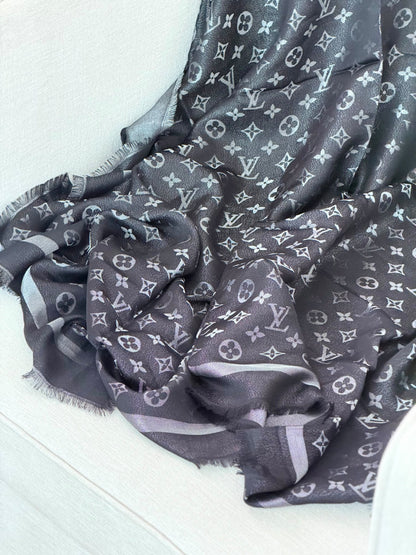 Louis Vuitton Scarf - Black & Grey