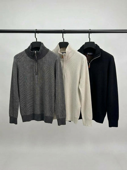 Loro Piana Sweater - Grey, White, Black