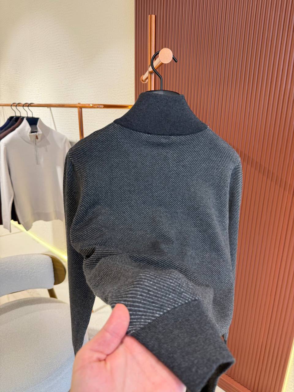 Loro Piana Sweater - Grey, White, Black
