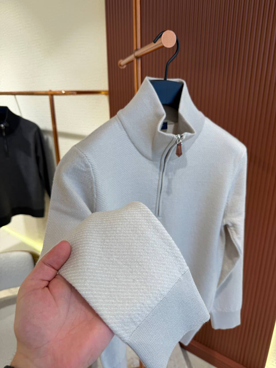 Loro Piana Sweater - Grey, White, Black