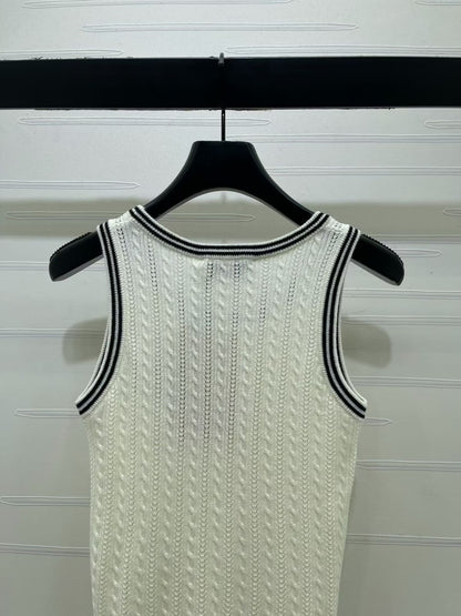 Miu Miu Knitted Top - White