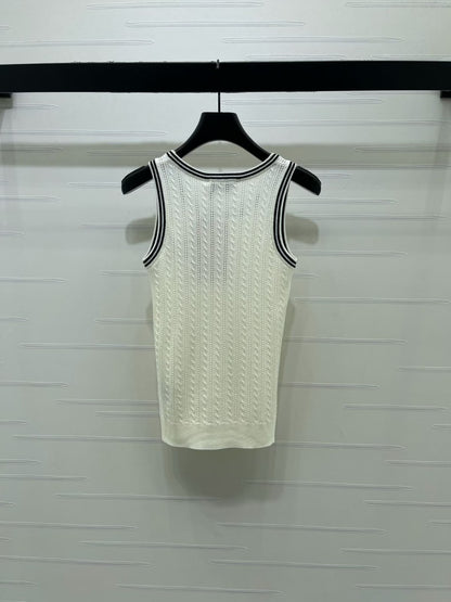 Miu Miu Knitted Top - White