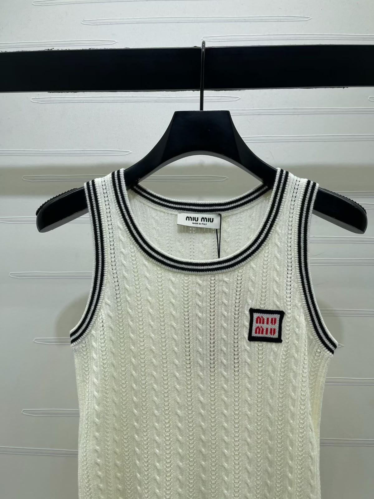 Miu Miu Knitted Top - White