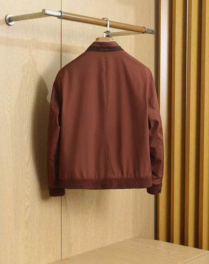 Loro Piana Bomber Jacket - Burgundy
