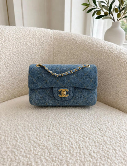 Chanel Flap Shoulder Bag - Blue