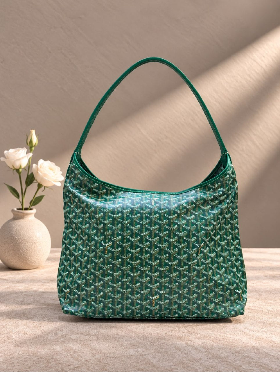 Goyard Slouchy Shoulder Bag - Green Monogram