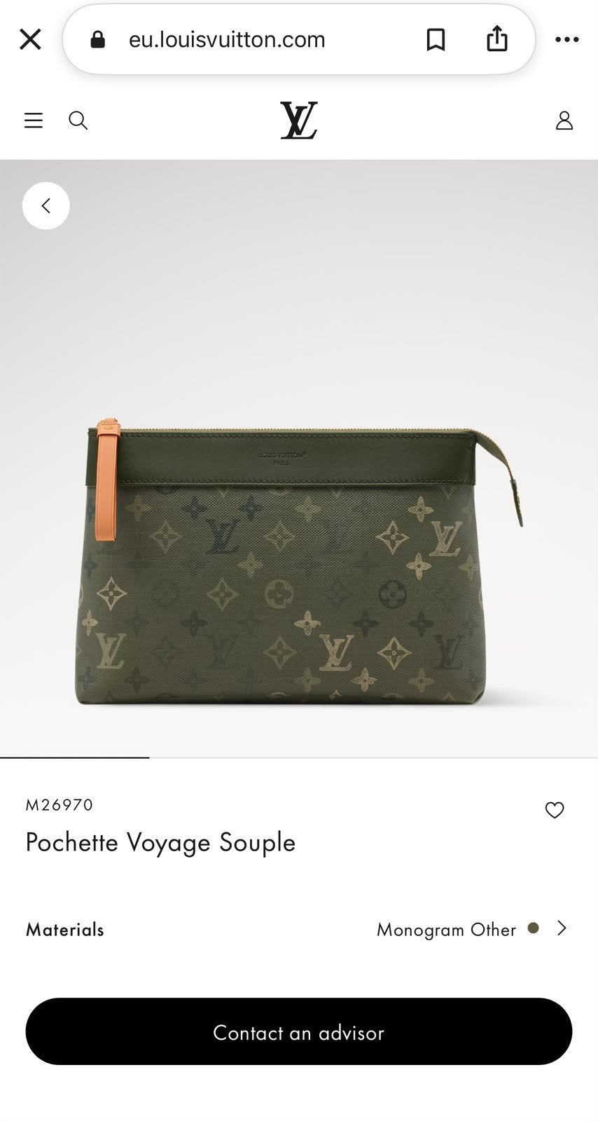 Louis Vuitton Clutch - Grey
