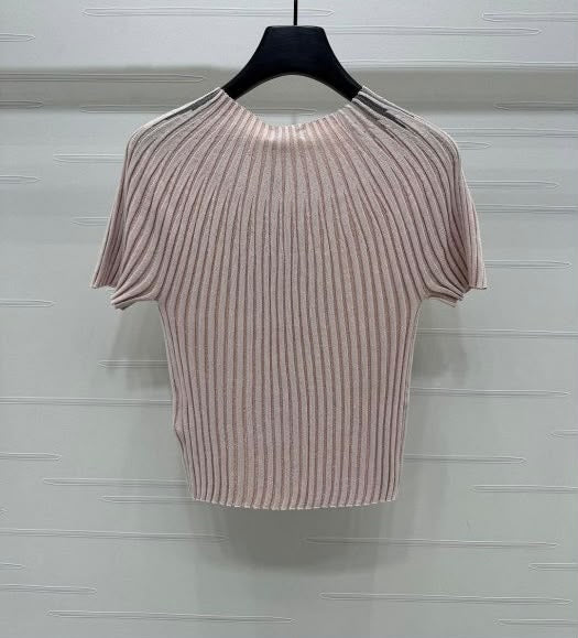Chanel Knitted T-Shirt - Pink