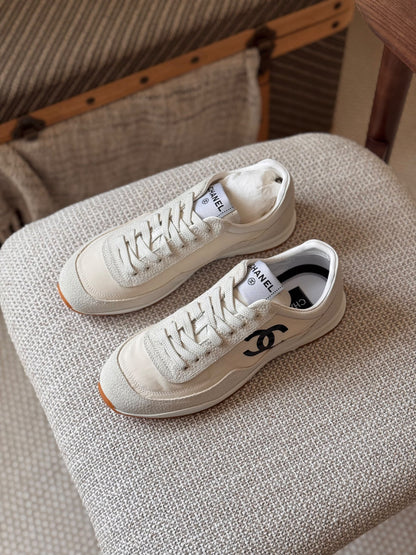 Chanel Sneakers - White, Black