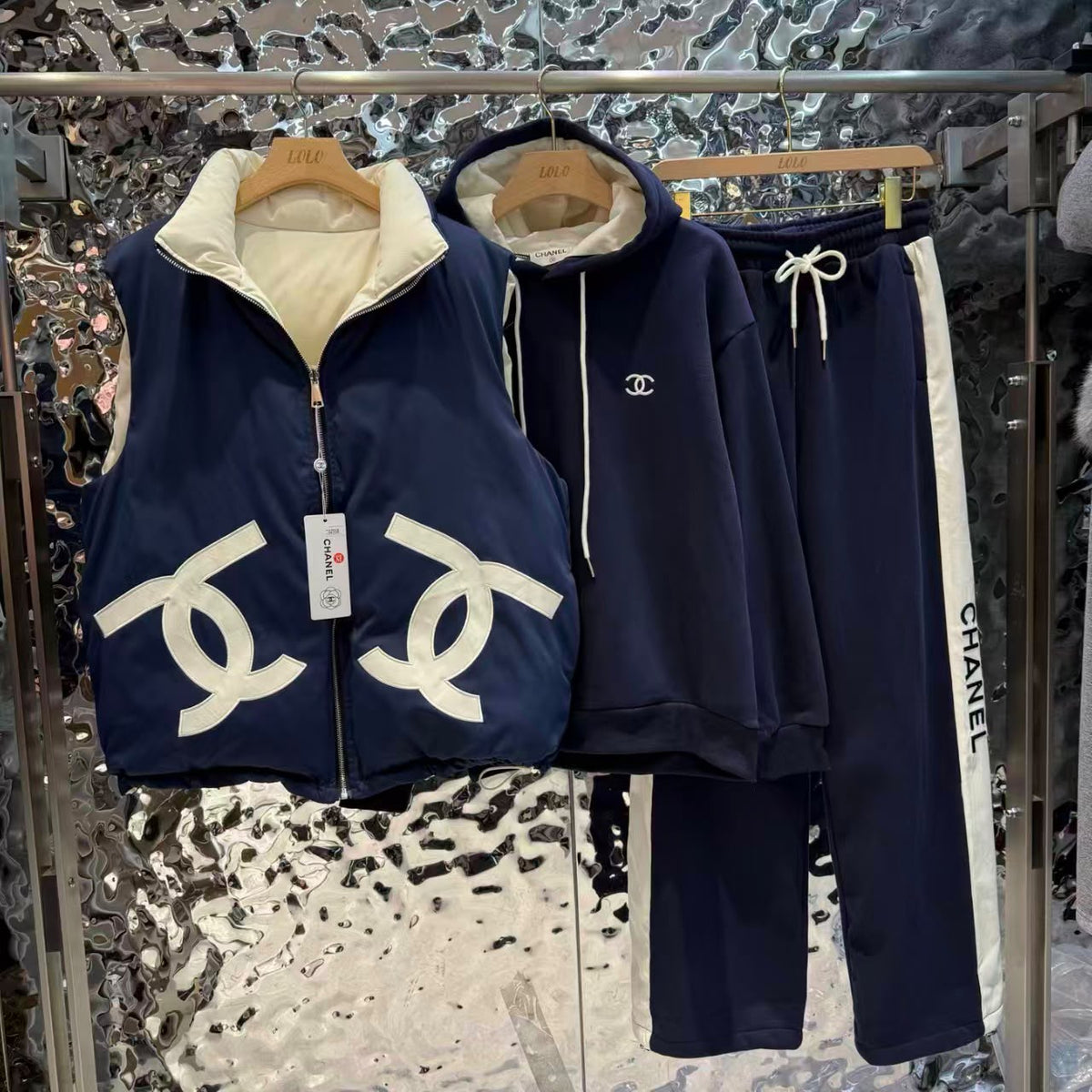 Chanel Puffer Jacket - Navy