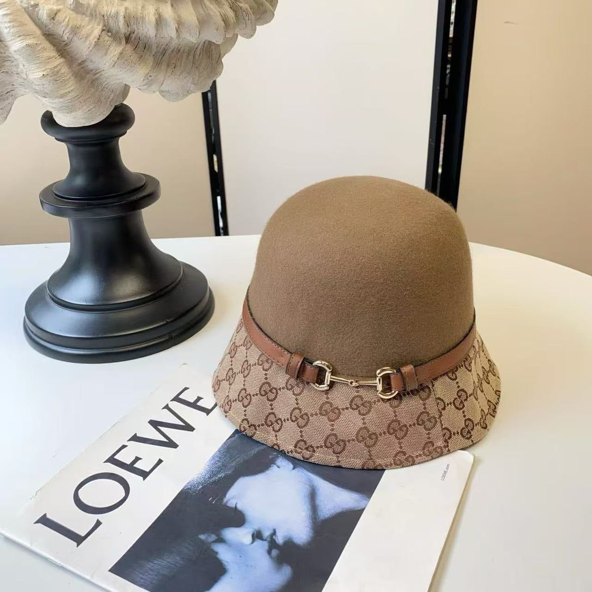 Gucci Horsebit Bucket Hat - Brown Monogram