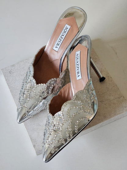 Aquazzura Heels - Silver